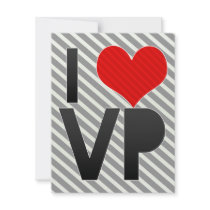 I Love VP Custom Invites