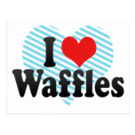 I Love Waffles Postcards