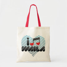 I Love Waila Tote Bags