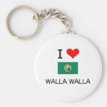 I Love Walla Walla Washington Keychain