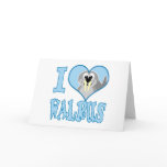 I Love walrus Card