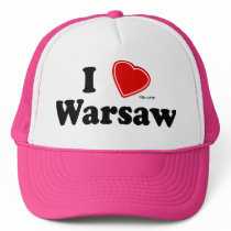 I Love Warsaw hats