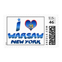 I love Warsaw, New York Stamp
