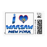 I love Warsaw, New York postage