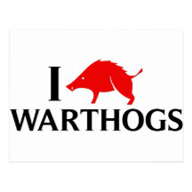 I Love Warthogs Post Cards