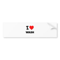 I love Wash Bumper Stickers