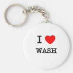 I Love Wash Key Chain