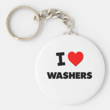 I love Washers Key Chains