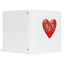 I Love Washington DC 3 Ring Binders