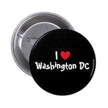 I Love Washington DC Buttons