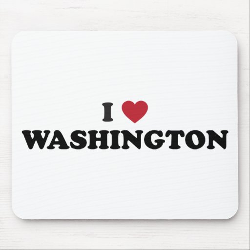 I Love Washington Mouse Pads