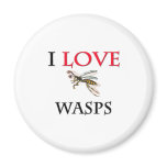 I Love Wasps Fridge Magnets