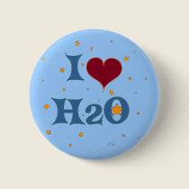 I Love Water! buttons