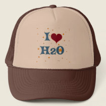 I Love Water! hats