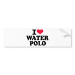 I love Water Polo Bumper Stickers