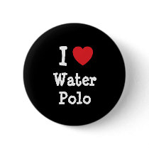 I love Water Polo heart custom personalized buttons by funnycustomtshirts I love Water Polo heart custom personalized buttons