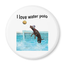 I love water polo refrigerator magnet