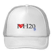 I Love Water-Swimmer Mesh Hat