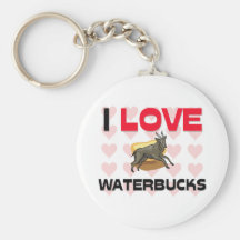 I Love Waterbucks Key Chains
