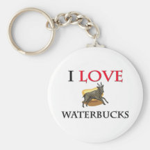I Love Waterbucks Keychains
