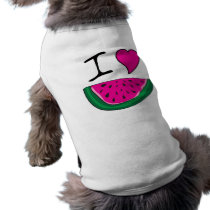 I Love Watermelon pet clothing