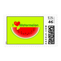 I Love Watermelon Postage
