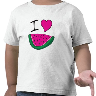 I Love Watermelon T Shirt