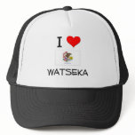 I Love WATSEKA Illinois hats