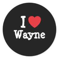 I love Wayne heart custom personalized stickers by funnycustomtshirts I love Wayne heart custom personalized stickers