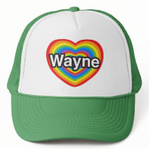 I love Wayne. I love you Wayne. Heart Hats