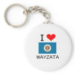 I Love Wayzata Minnesota Keychains