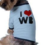 I Love WB Dog Clothing