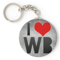 I Love WB Key Chain