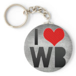 I Love WB keychains