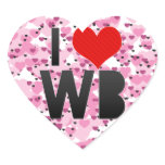 I Love WB stickers