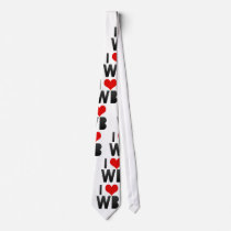 I Love WB Custom Tie