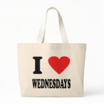 I love wednesdays icon tote bag