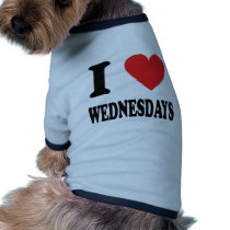 I love wednesdays icon pet clothing