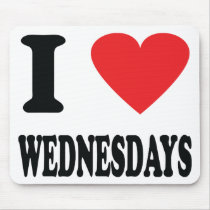 I love wednesdays icon mousepads