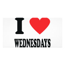 I love wednesdays icon photo cards