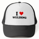 I Love Welding hats