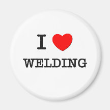 I Love WELDING Refrigerator Magnet