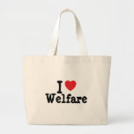 I love Welfare heart custom personalized Canvas Bag
