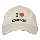 "I Love... well you fill in the blank embroidered hats