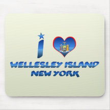 I love Wellesley Island, New York Mousepad