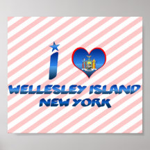 I love Wellesley Island, New York Print