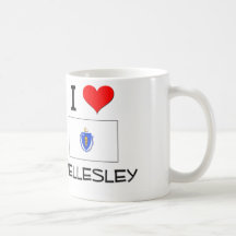 I Love Wellesley Massachusetts Coffee Mug