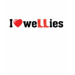 i love wellies t shirt