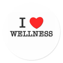 I Love Wellness stickers