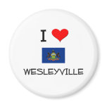 I Love Wesleyville Pennsylvania Fridge Magnets